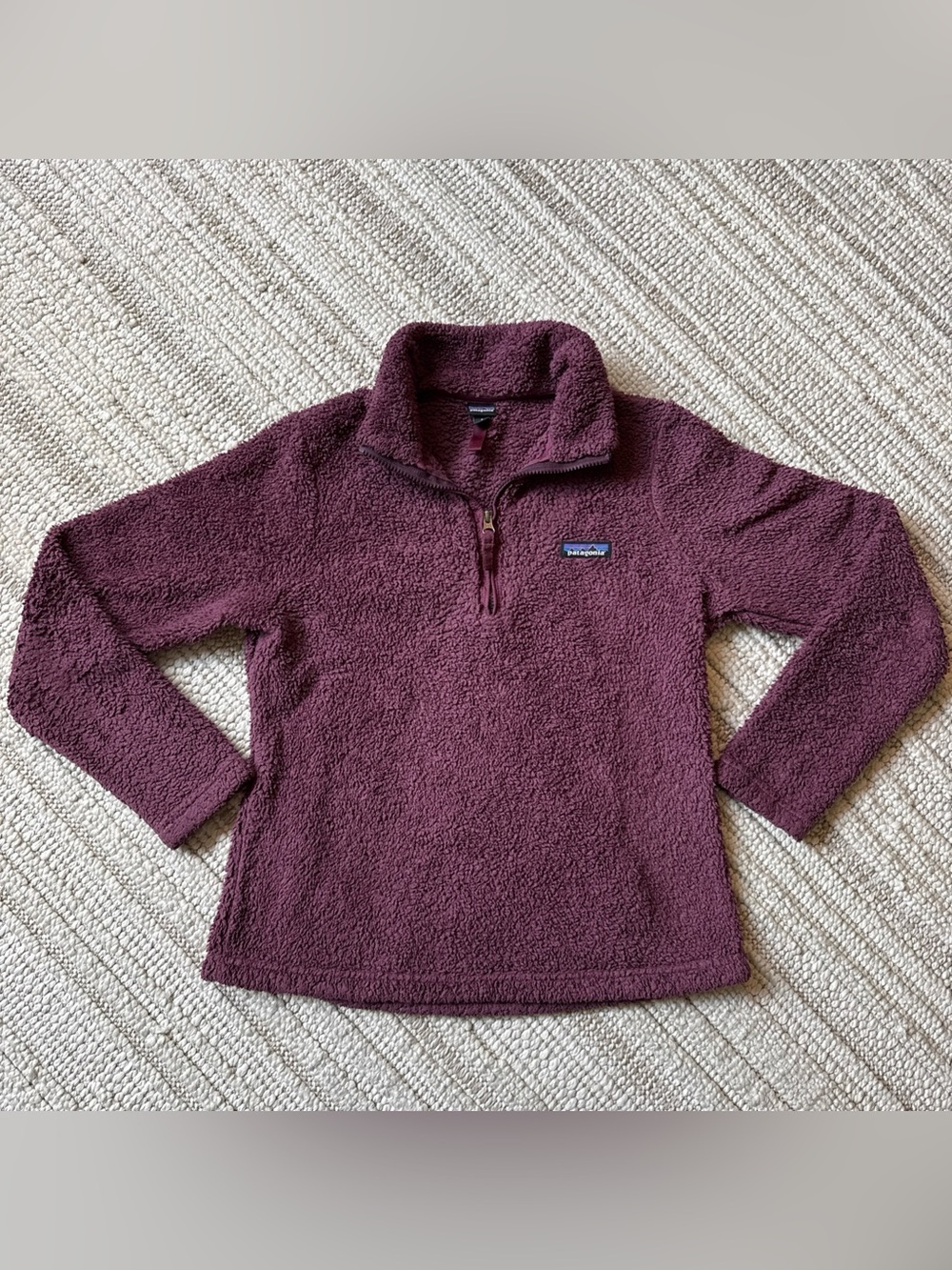 Patagonia Los Gatos Fleece Jacket Womens S Purple 1/4 Zip Pullover Gorpcore